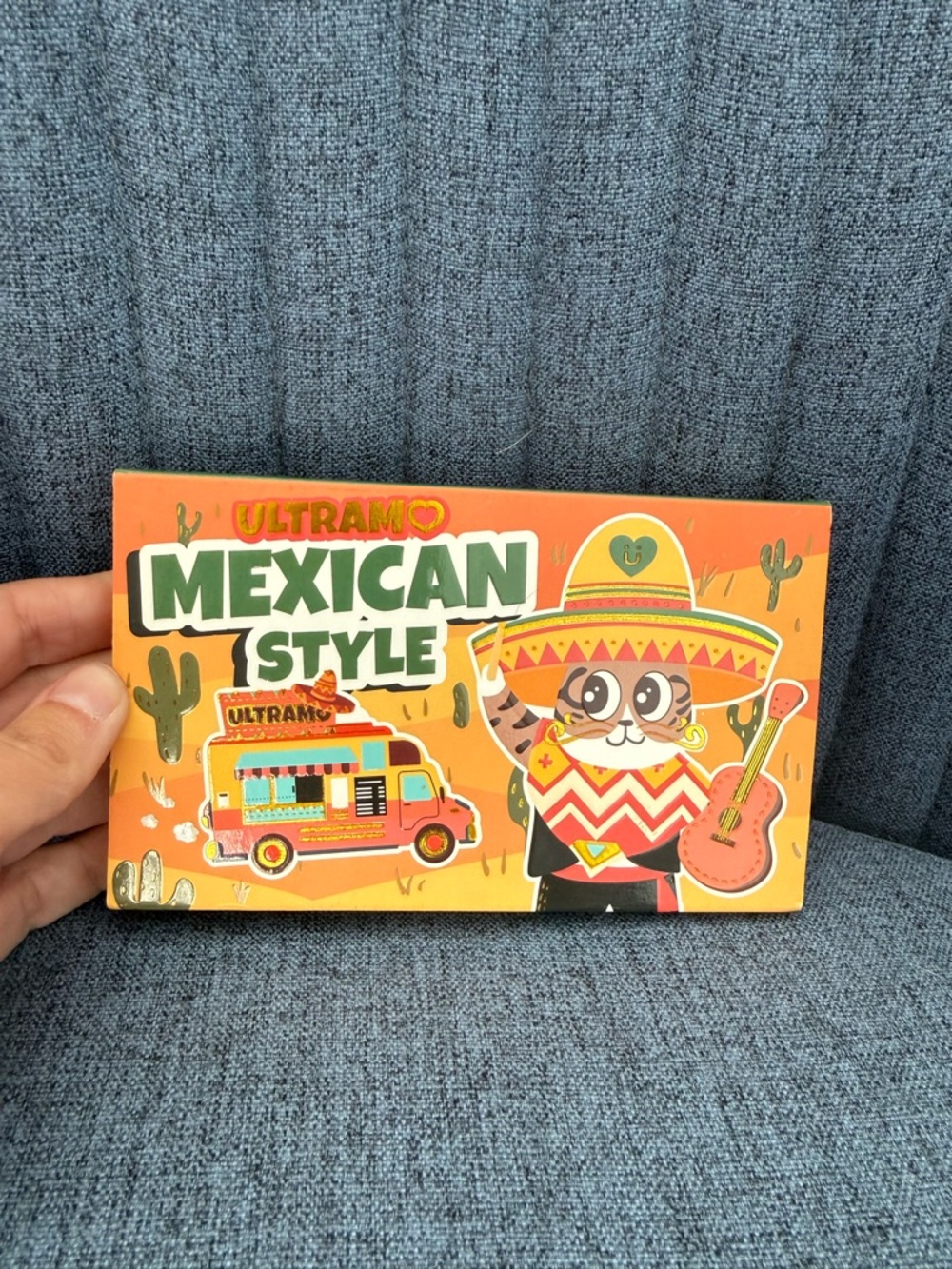 Mexican Style Decorative Box - Orange Graphic Design